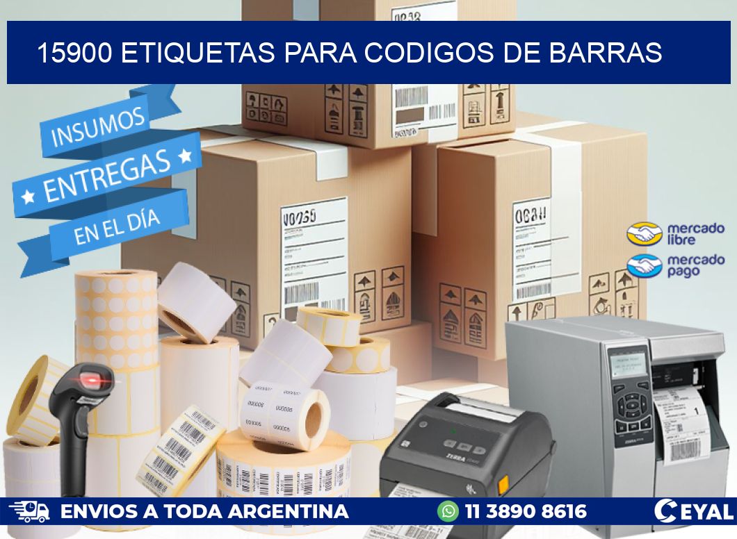 15900 ETIQUETAS PARA CODIGOS DE BARRAS
