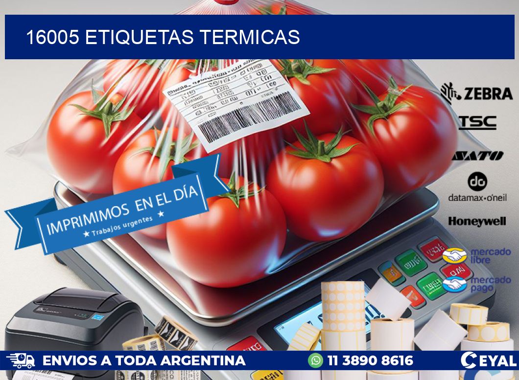 16005 ETIQUETAS TERMICAS