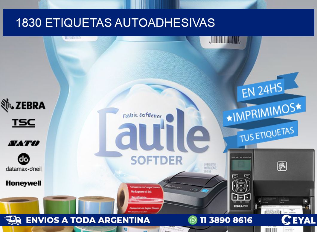 1830 ETIQUETAS AUTOADHESIVAS