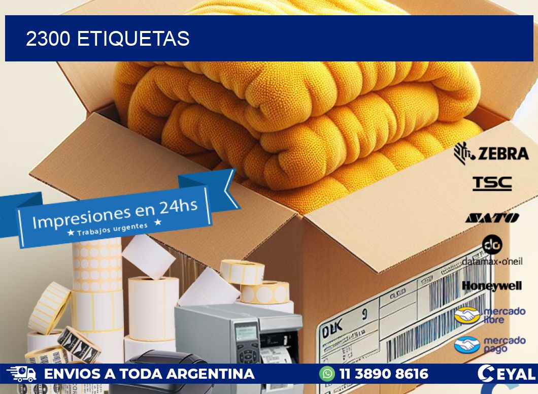 2300 ETIQUETAS