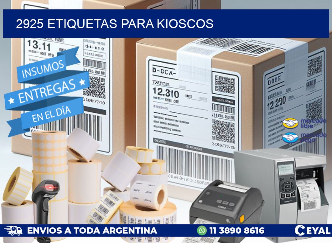 2925 ETIQUETAS PARA KIOSCOS