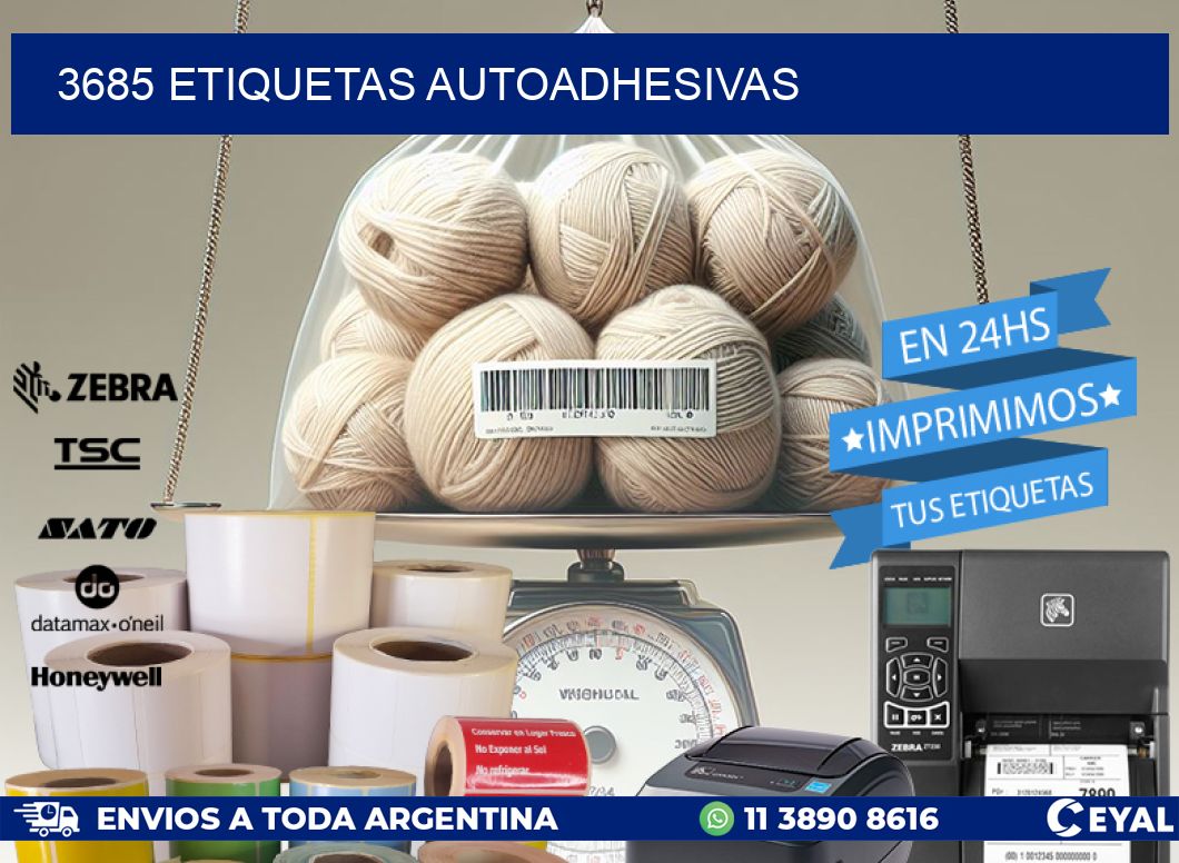 3685 ETIQUETAS AUTOADHESIVAS