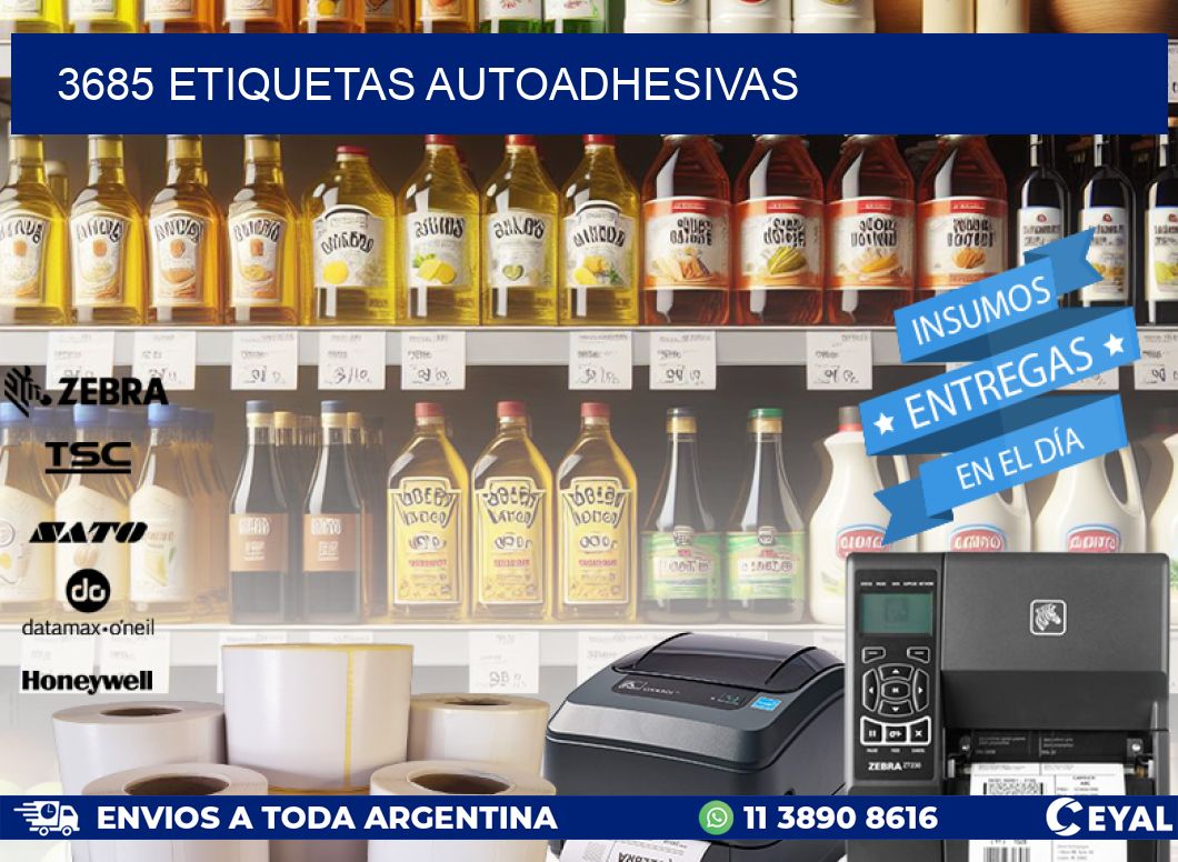 3685 ETIQUETAS AUTOADHESIVAS