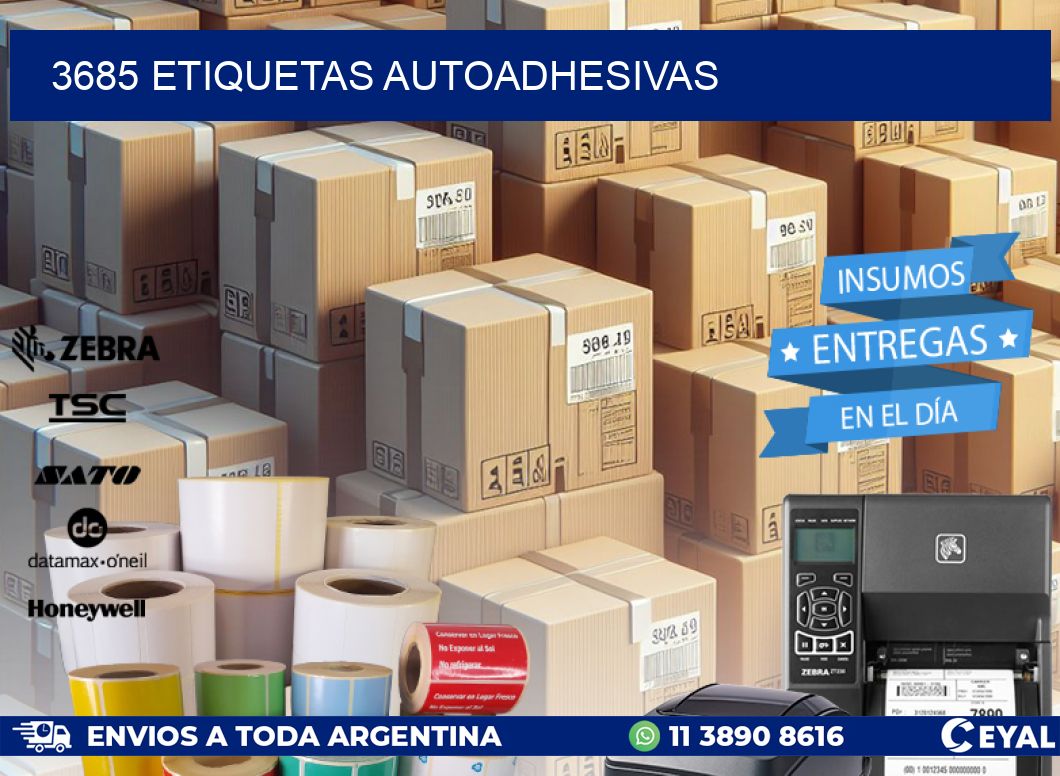 3685 ETIQUETAS AUTOADHESIVAS