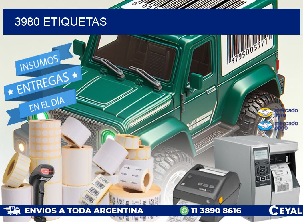 3980 ETIQUETAS