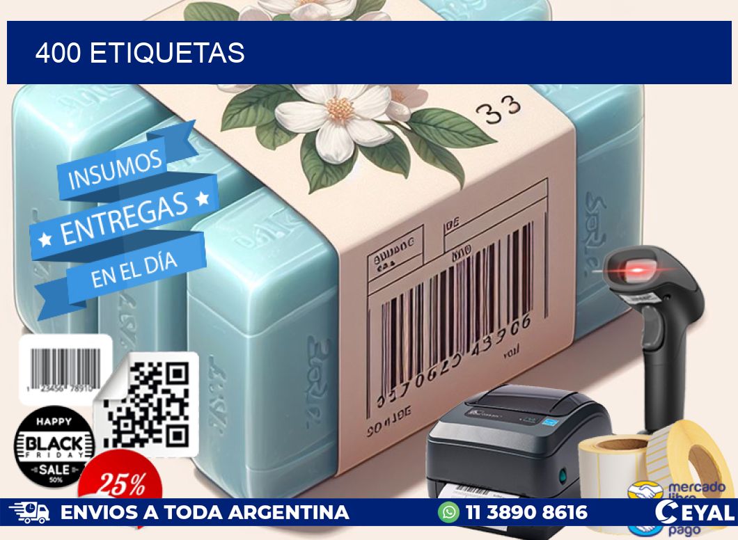400 ETIQUETAS