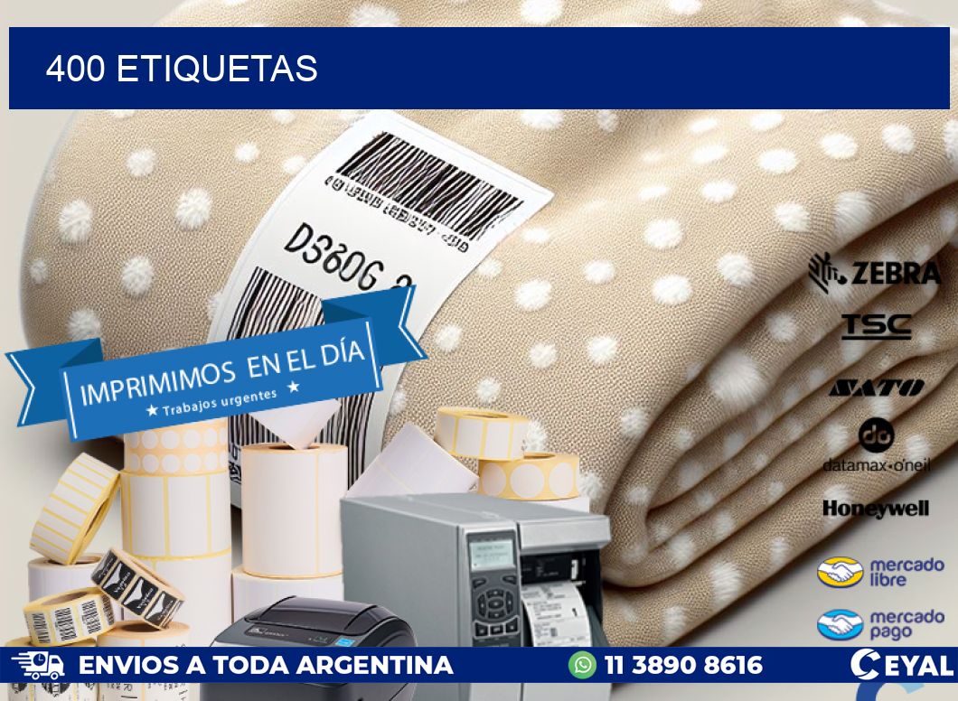 400 ETIQUETAS