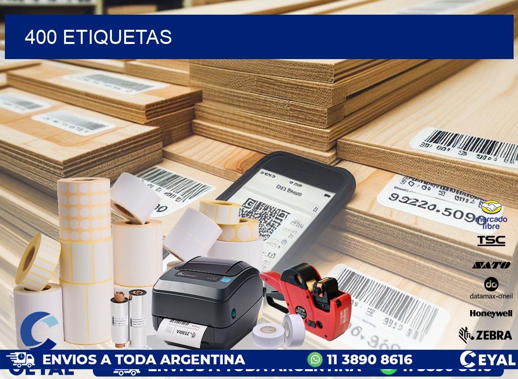 400 ETIQUETAS