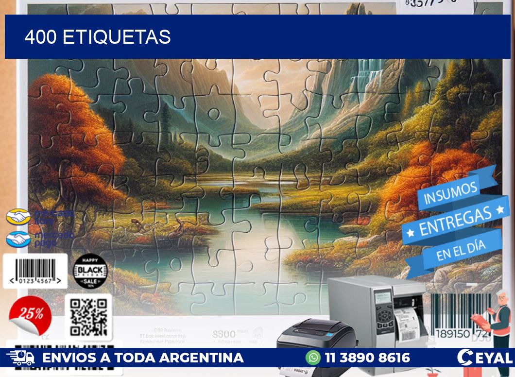 400 ETIQUETAS