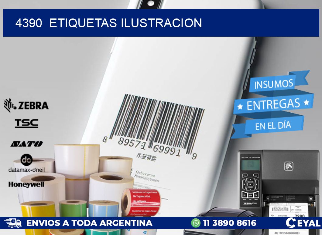 4390 ETIQUETAS ILUSTRACION