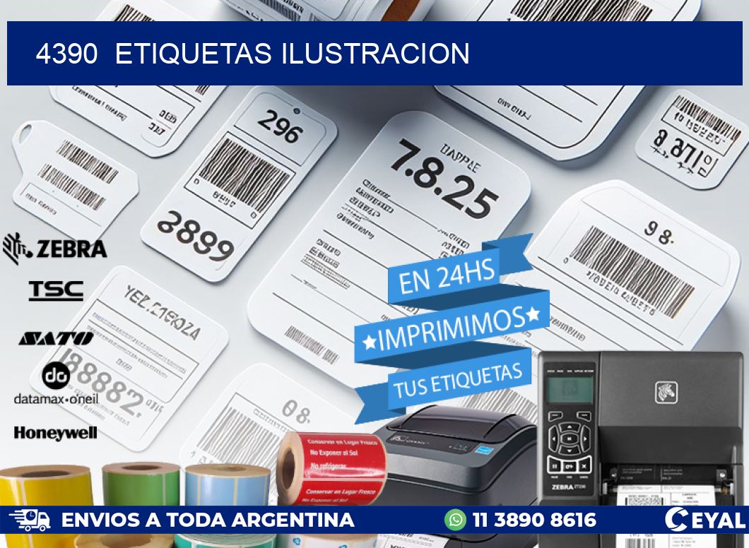 4390 ETIQUETAS ILUSTRACION