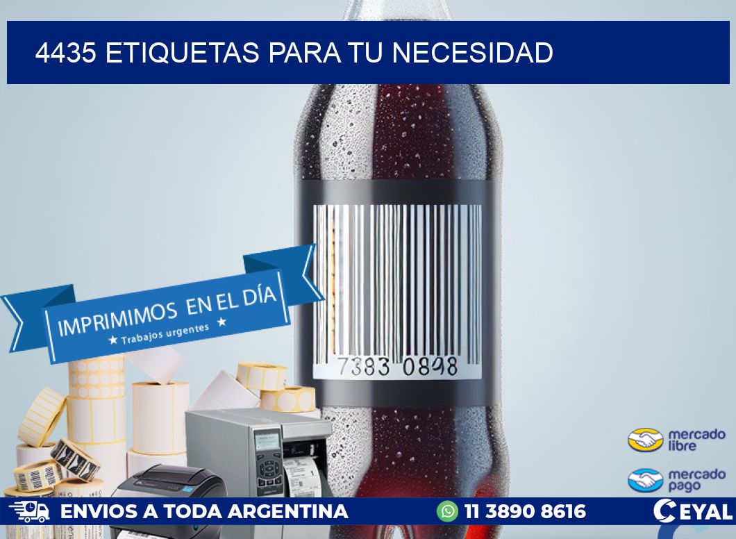 4435 ETIQUETAS PARA TU NECESIDAD
