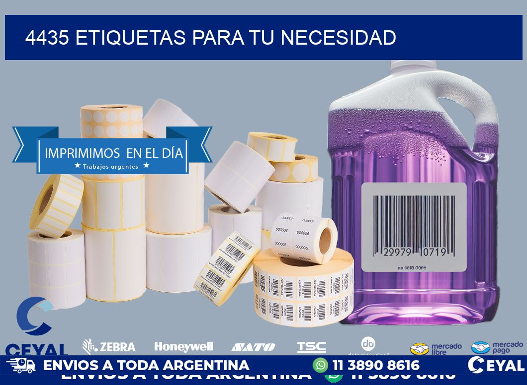 4435 ETIQUETAS PARA TU NECESIDAD