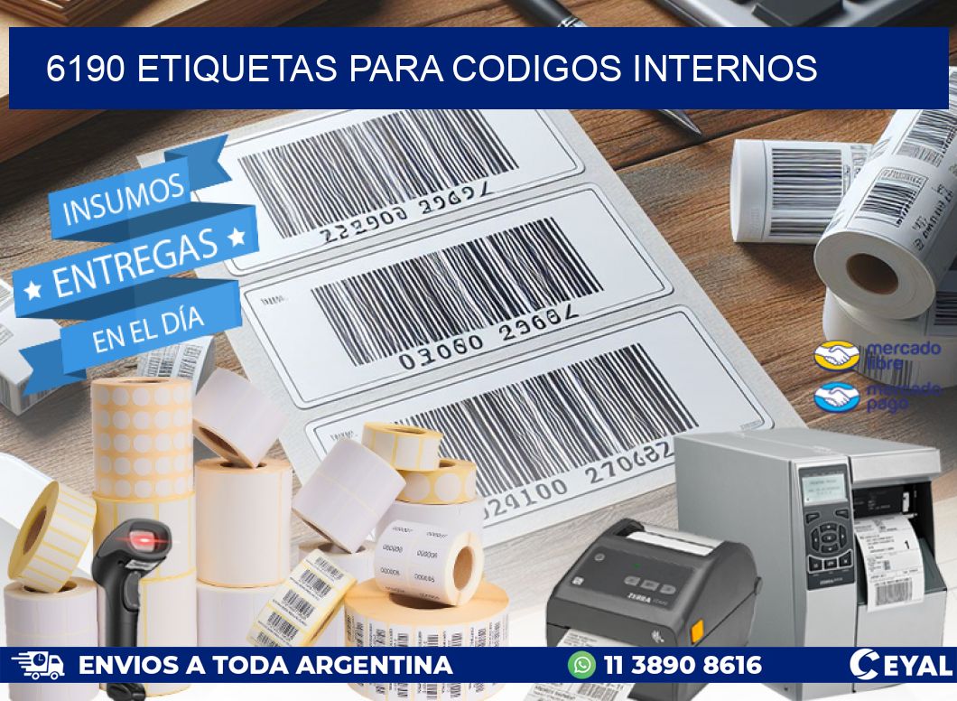 6190 ETIQUETAS PARA CODIGOS INTERNOS