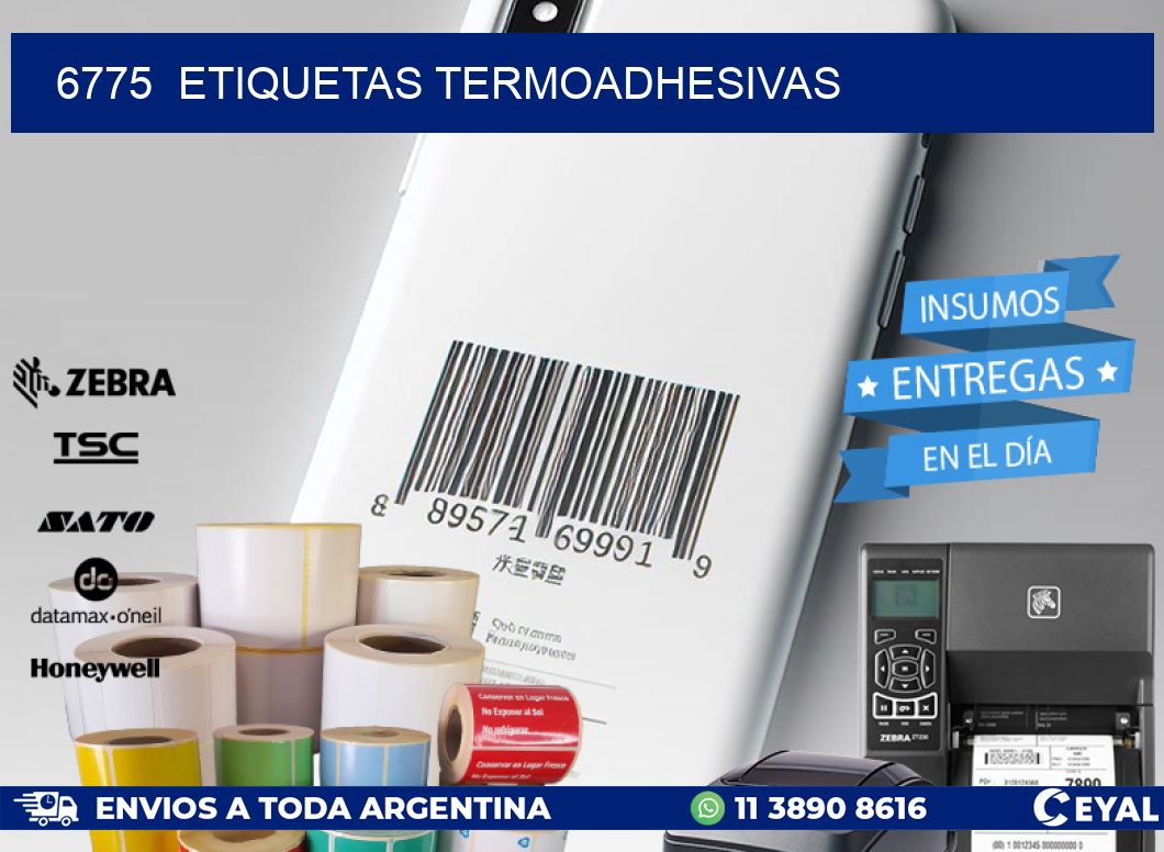 6775 ETIQUETAS TERMOADHESIVAS