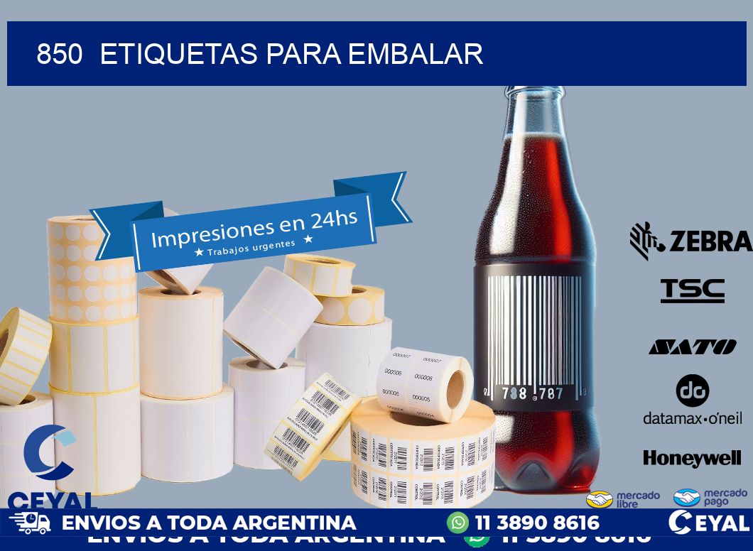 850  ETIQUETAS PARA EMBALAR