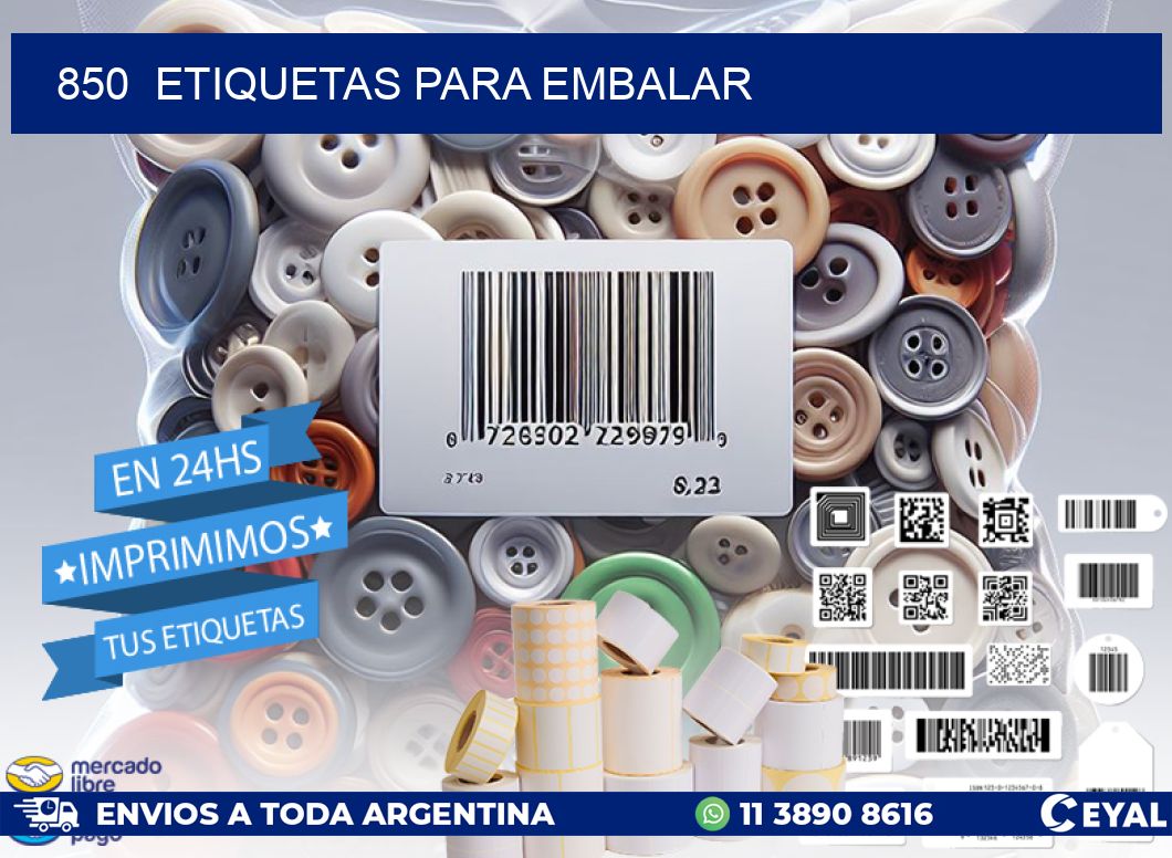 850  ETIQUETAS PARA EMBALAR