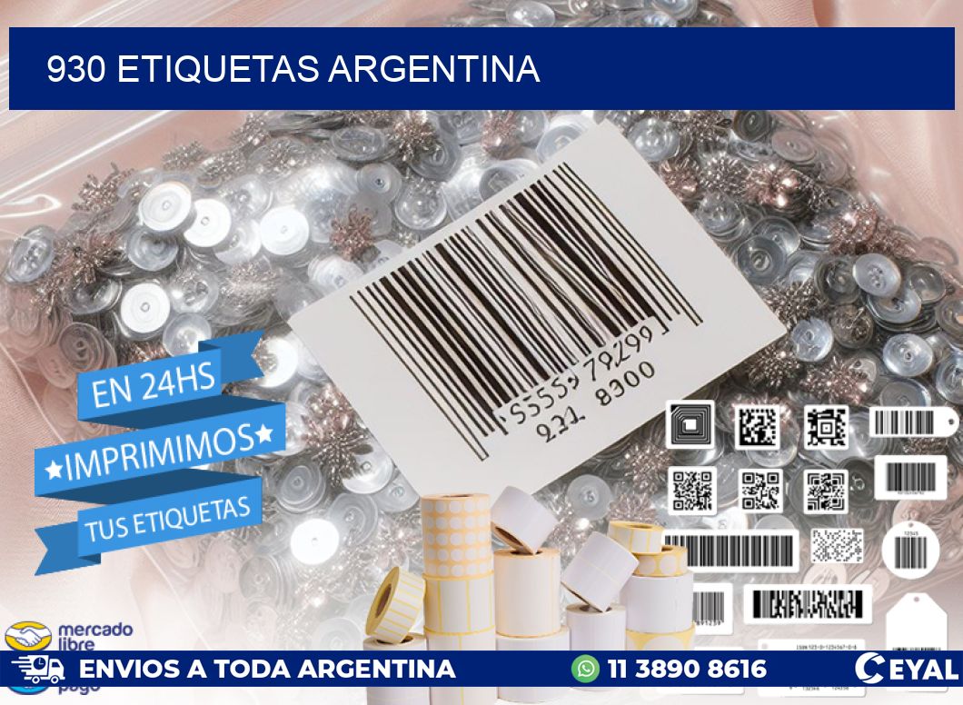930 ETIQUETAS ARGENTINA