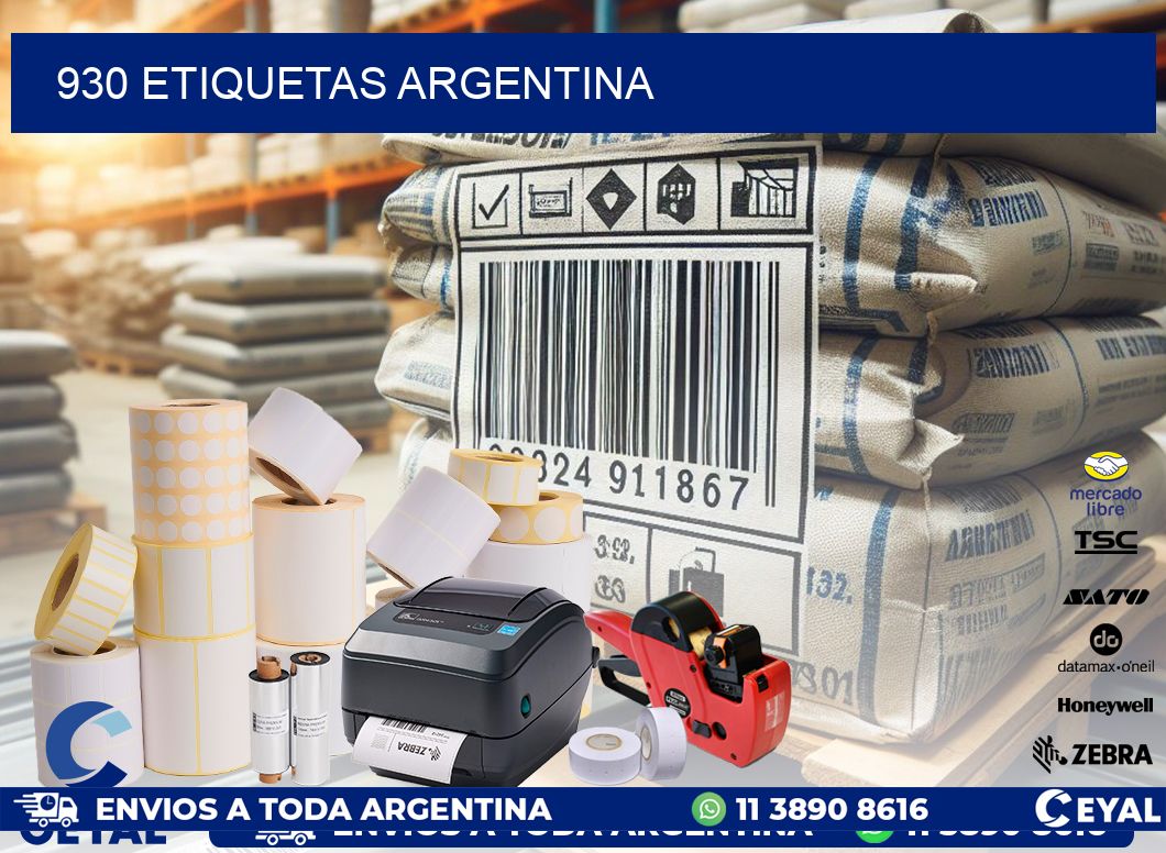930 ETIQUETAS ARGENTINA