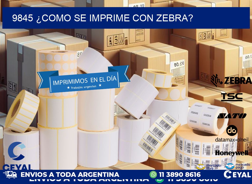 9845 ¿COMO SE IMPRIME CON ZEBRA?