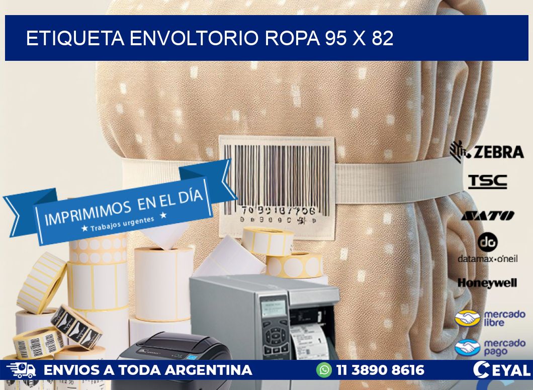 ETIQUETA ENVOLTORIO ROPA 95 x 82