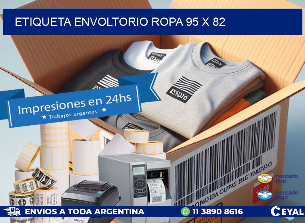 ETIQUETA ENVOLTORIO ROPA 95 x 82