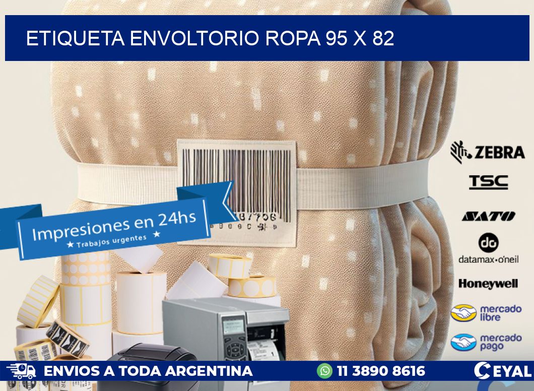 ETIQUETA ENVOLTORIO ROPA 95 x 82