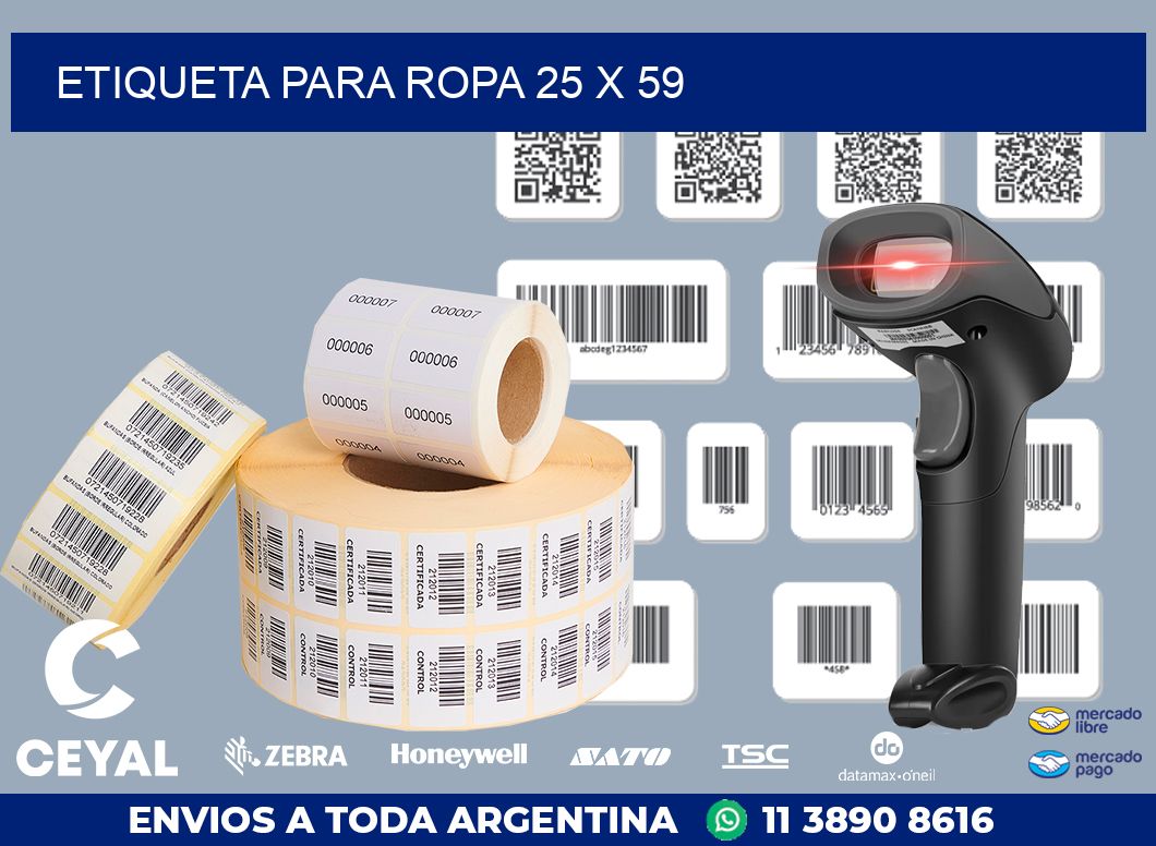 ETIQUETA PARA ROPA 25 x 59