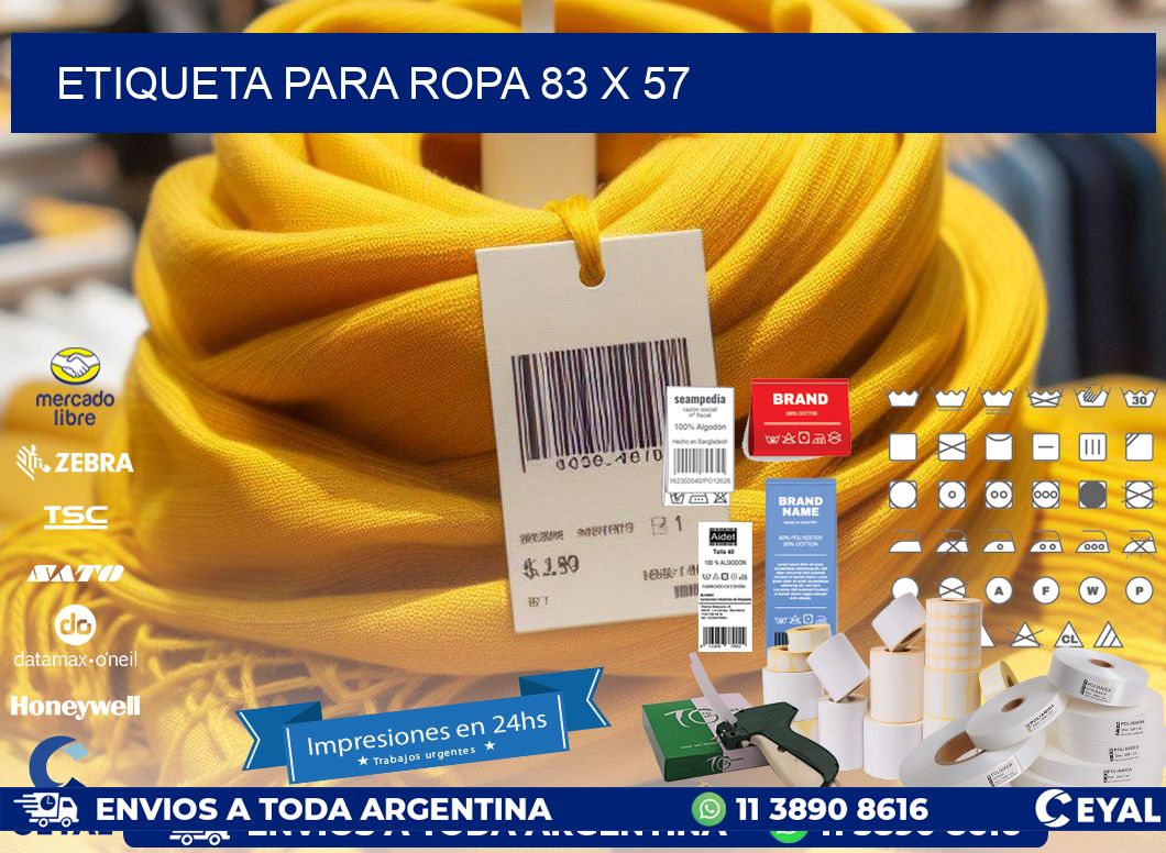 ETIQUETA PARA ROPA 83 x 57