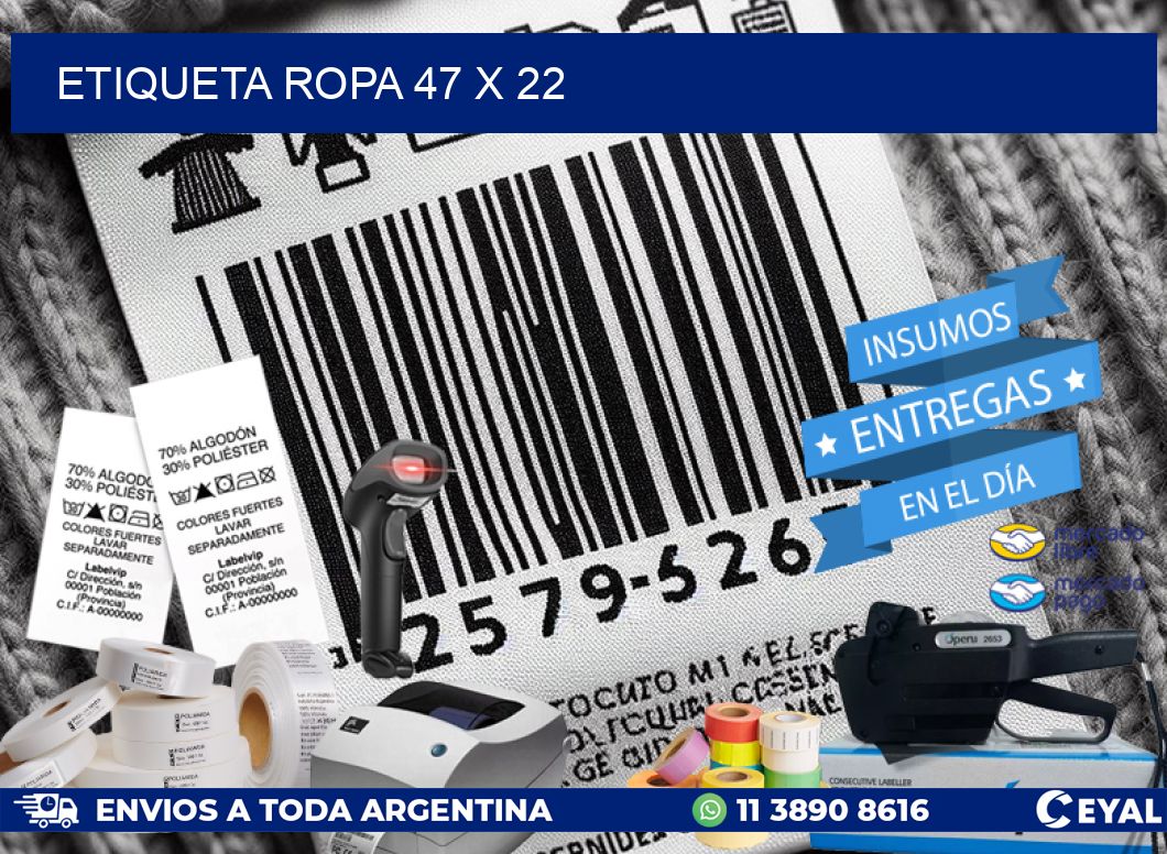 ETIQUETA ROPA 47 x 22