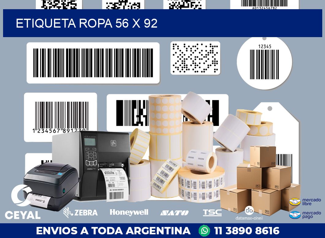 ETIQUETA ROPA 56 x 92