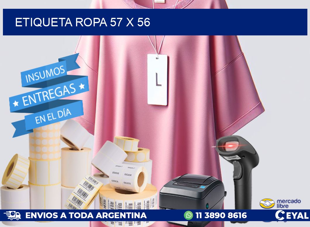 ETIQUETA ROPA 57 x 56
