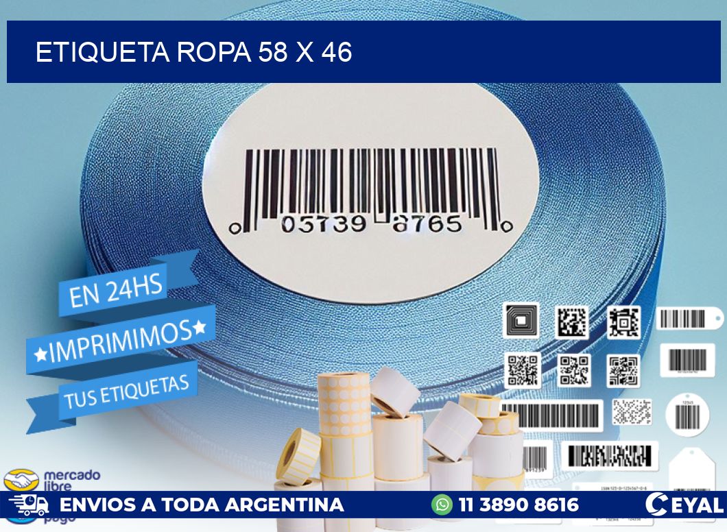 ETIQUETA ROPA 58 x 46