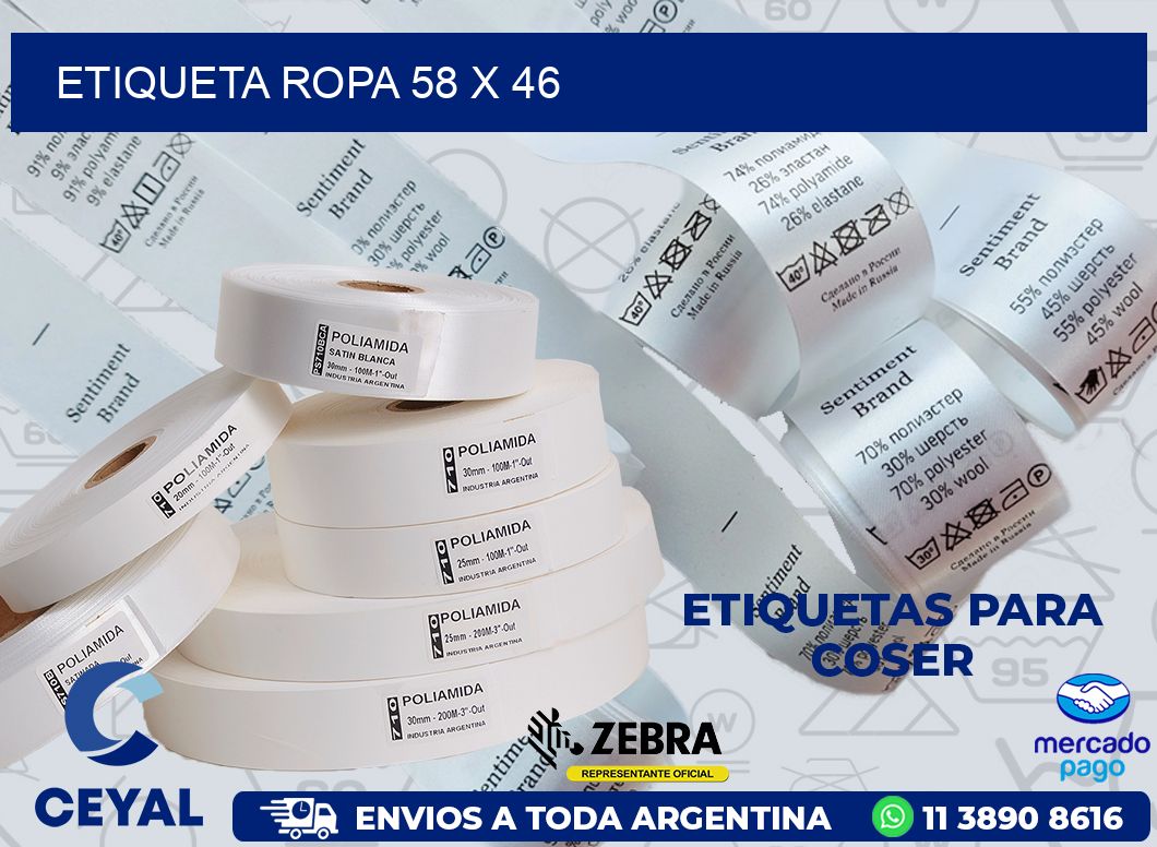 ETIQUETA ROPA 58 x 46