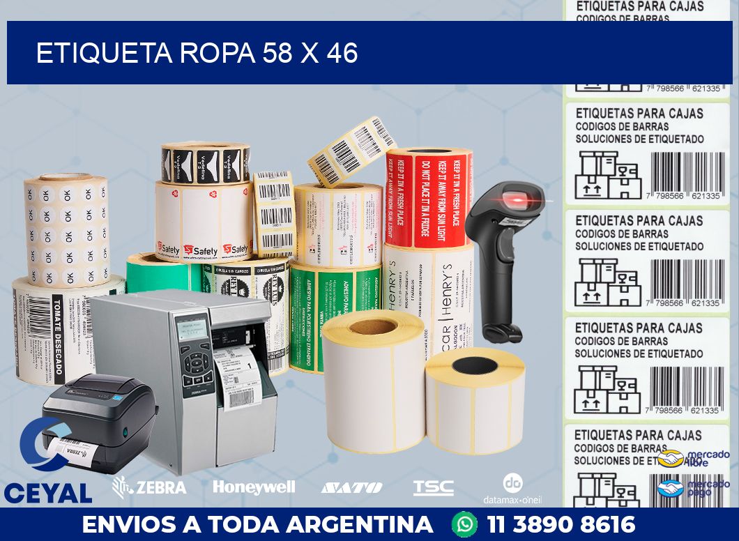 ETIQUETA ROPA 58 x 46