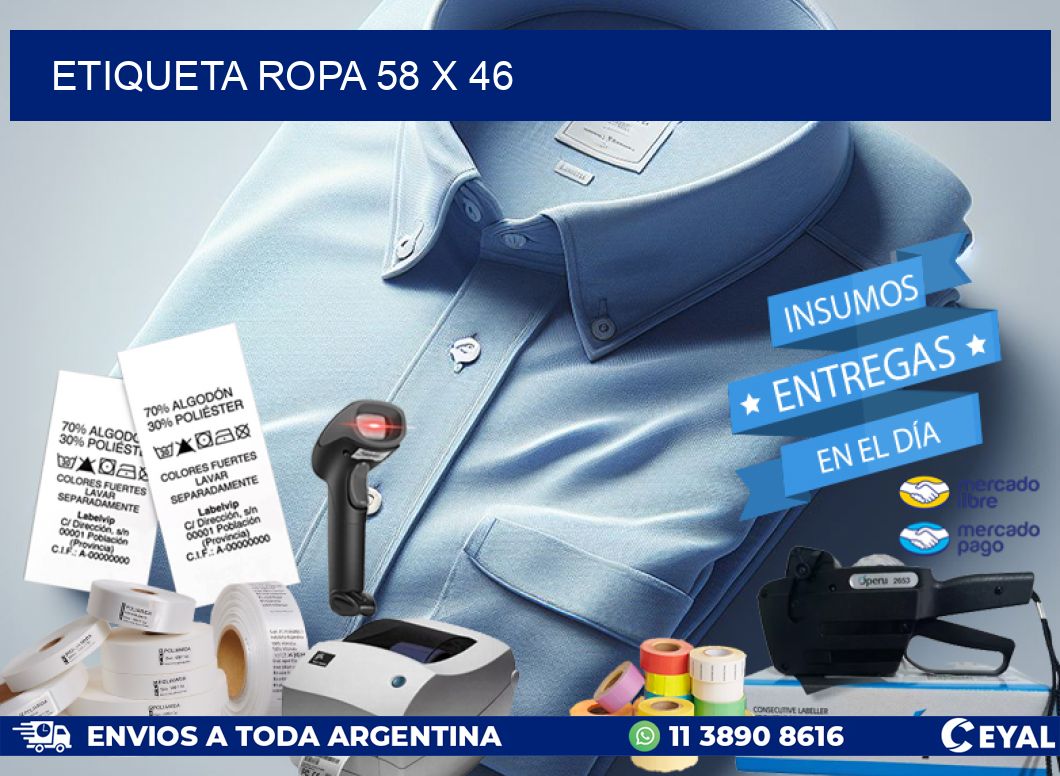 ETIQUETA ROPA 58 x 46