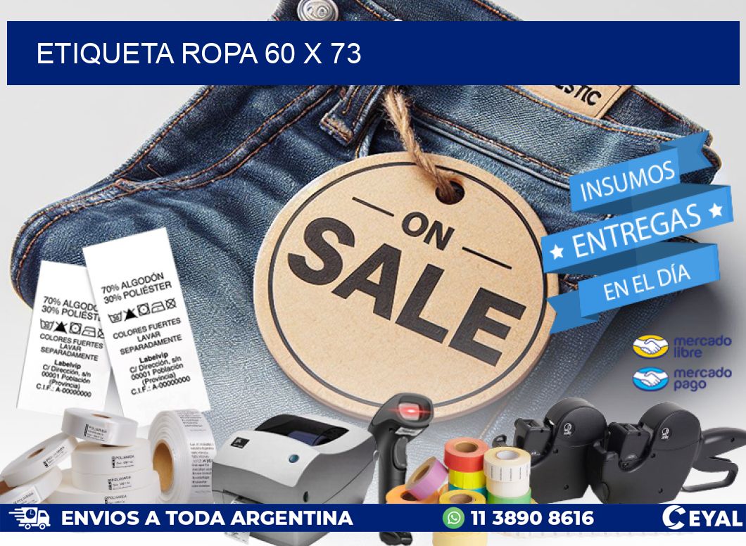 ETIQUETA ROPA 60 x 73