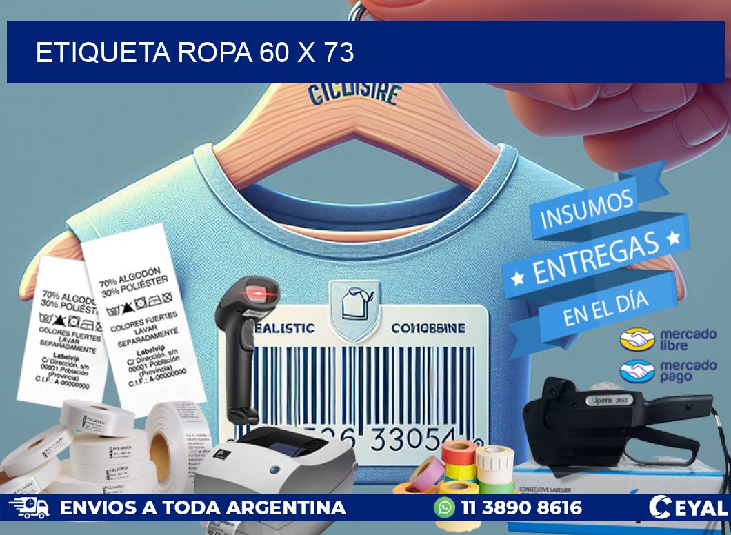 ETIQUETA ROPA 60 x 73