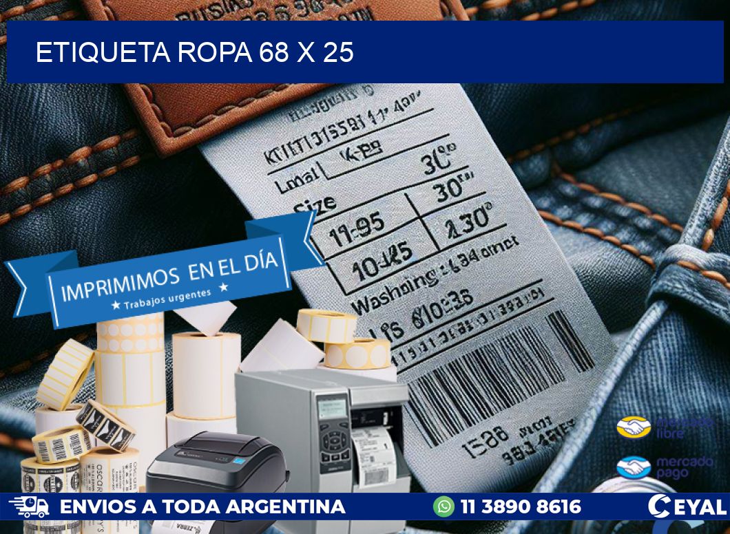ETIQUETA ROPA 68 x 25