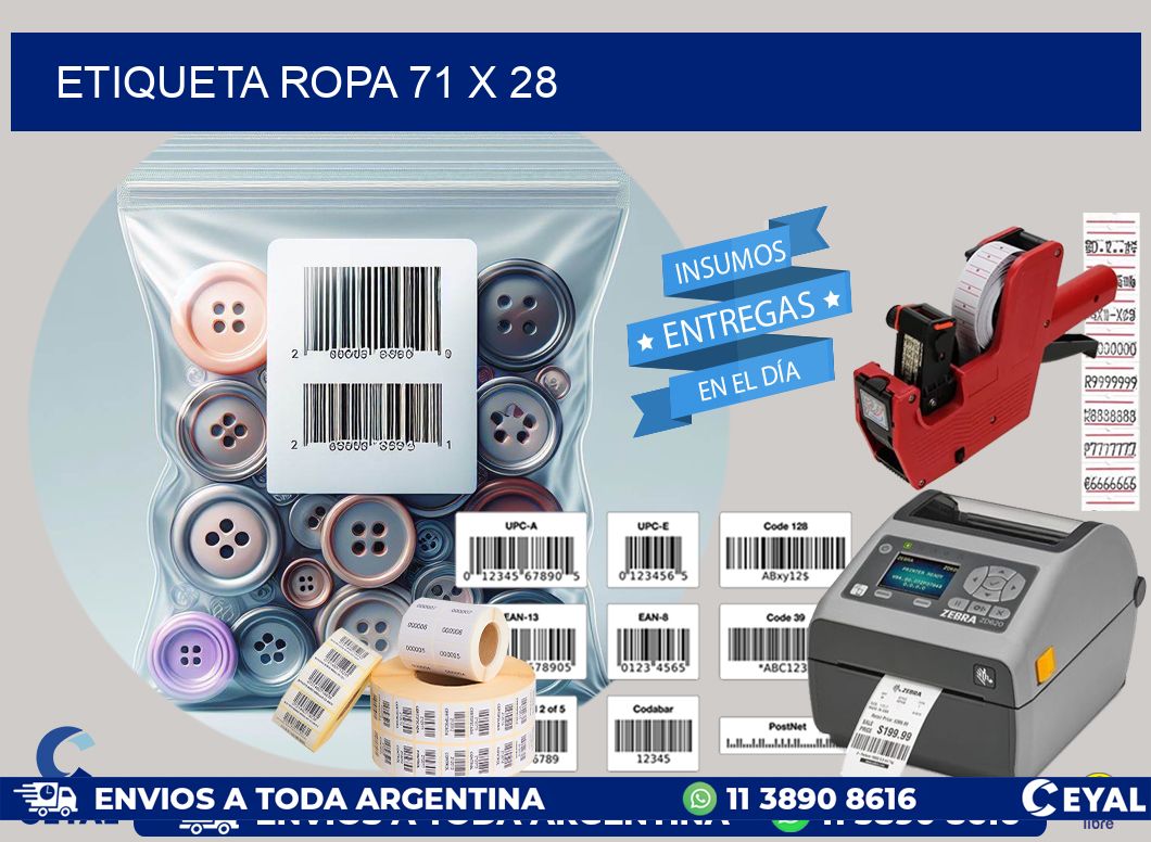 ETIQUETA ROPA 71 x 28