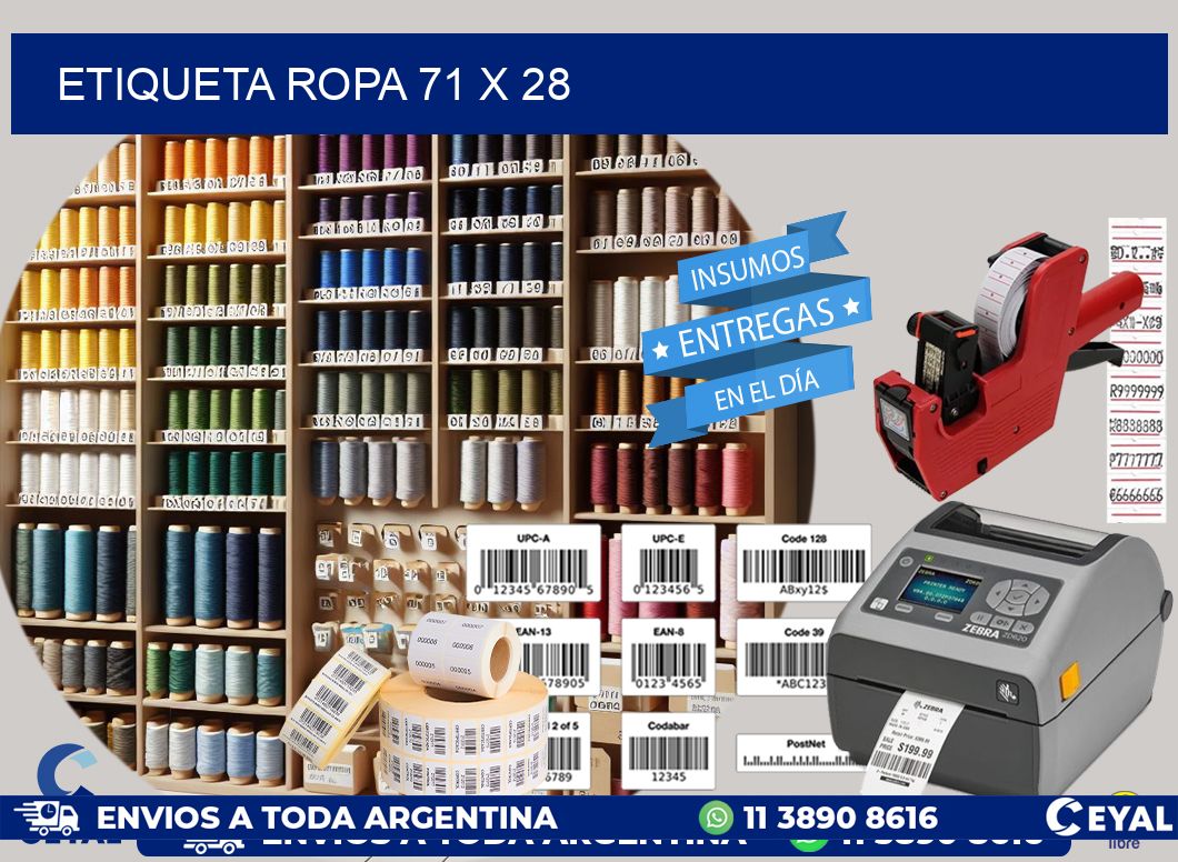 ETIQUETA ROPA 71 x 28