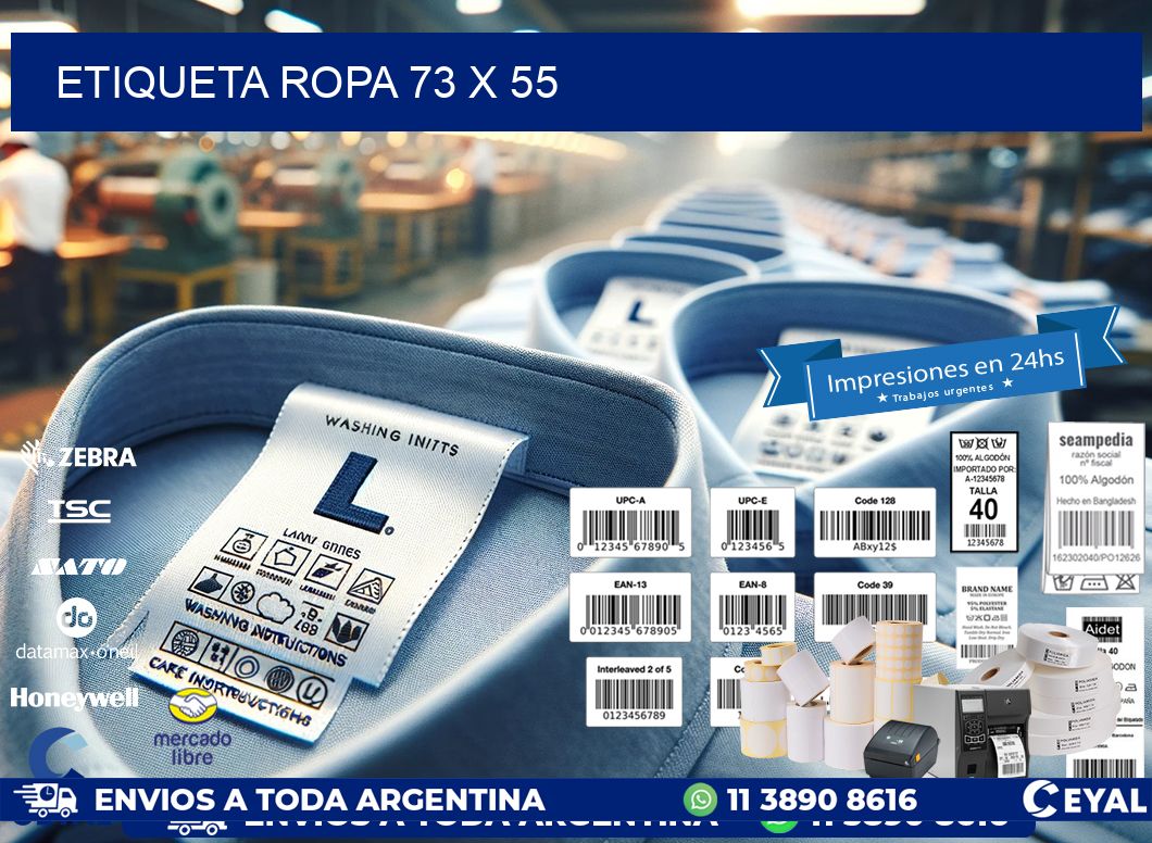 ETIQUETA ROPA 73 x 55