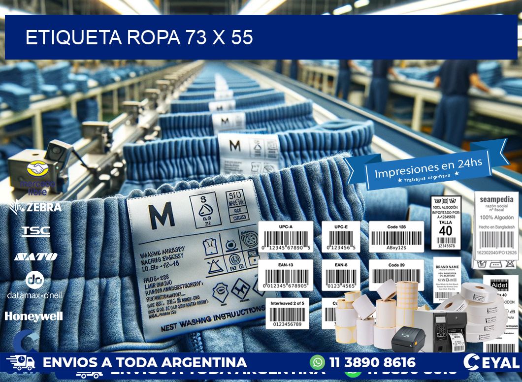 ETIQUETA ROPA 73 x 55