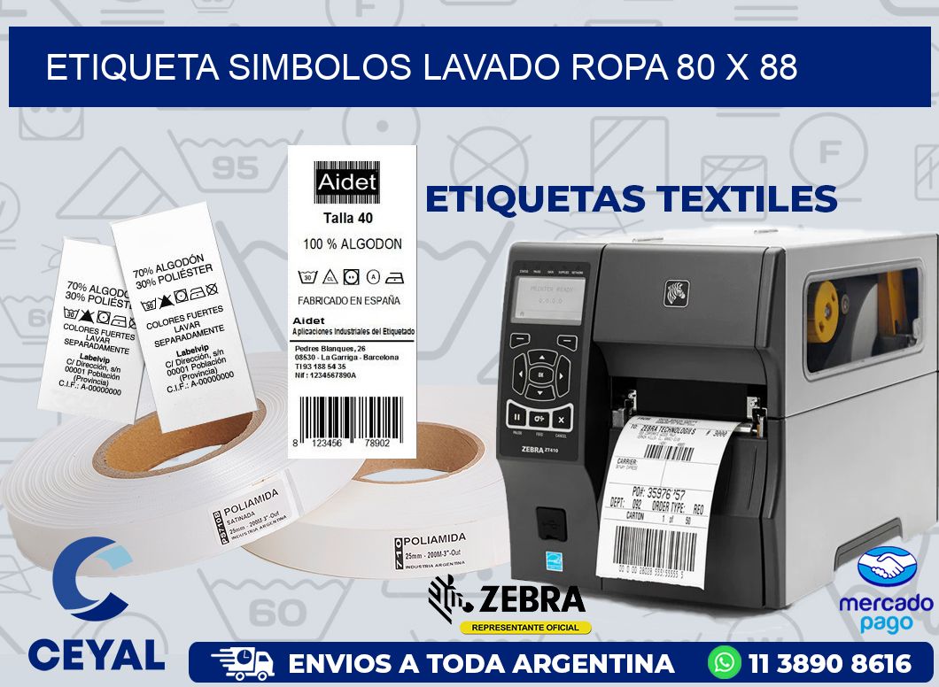 ETIQUETA SIMBOLOS LAVADO ROPA 80 x 88