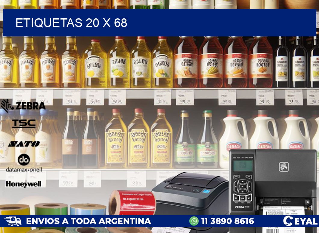ETIQUETAS 20 x 68