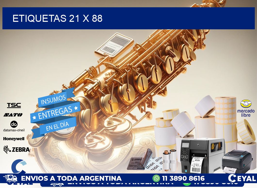 ETIQUETAS 21 x 88