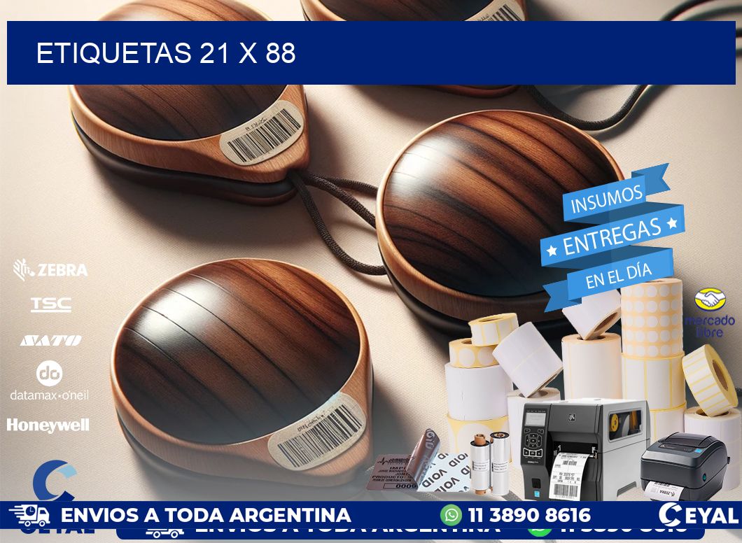 ETIQUETAS 21 x 88