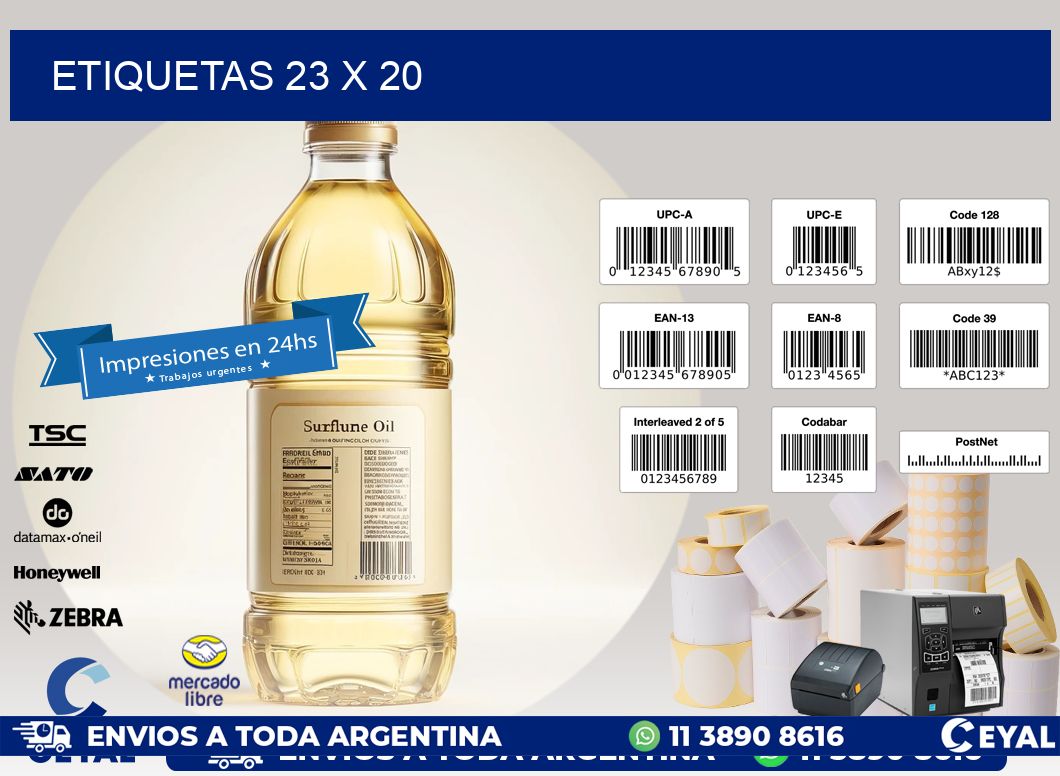 ETIQUETAS 23 x 20