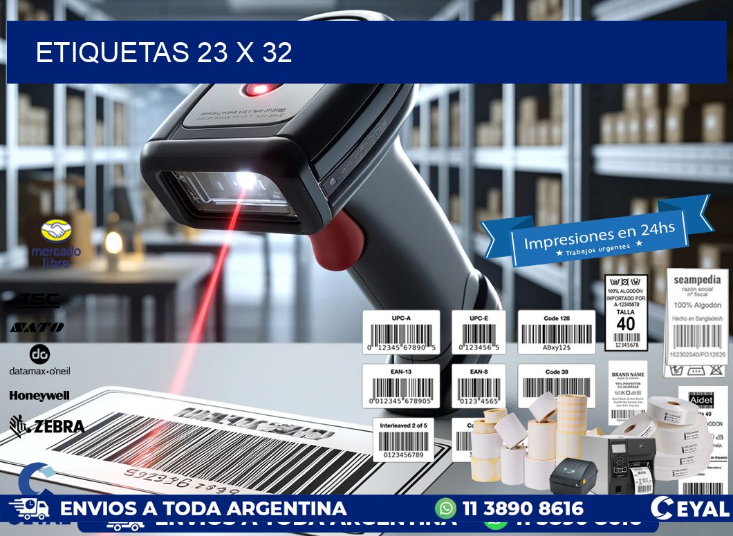 ETIQUETAS 23 x 32