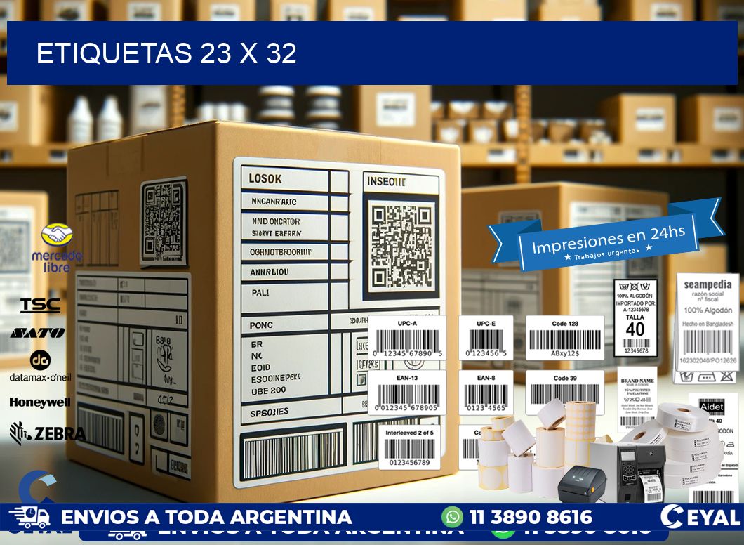 ETIQUETAS 23 x 32